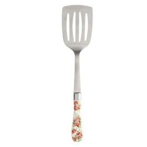 Pioneer Woman Vintage Floral Slotted Spatula Bakelite Handle Stainless Steel NEW